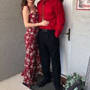 Flynn Skye Red Bardot Jumpsuit